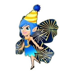 Blue Firework Pixie